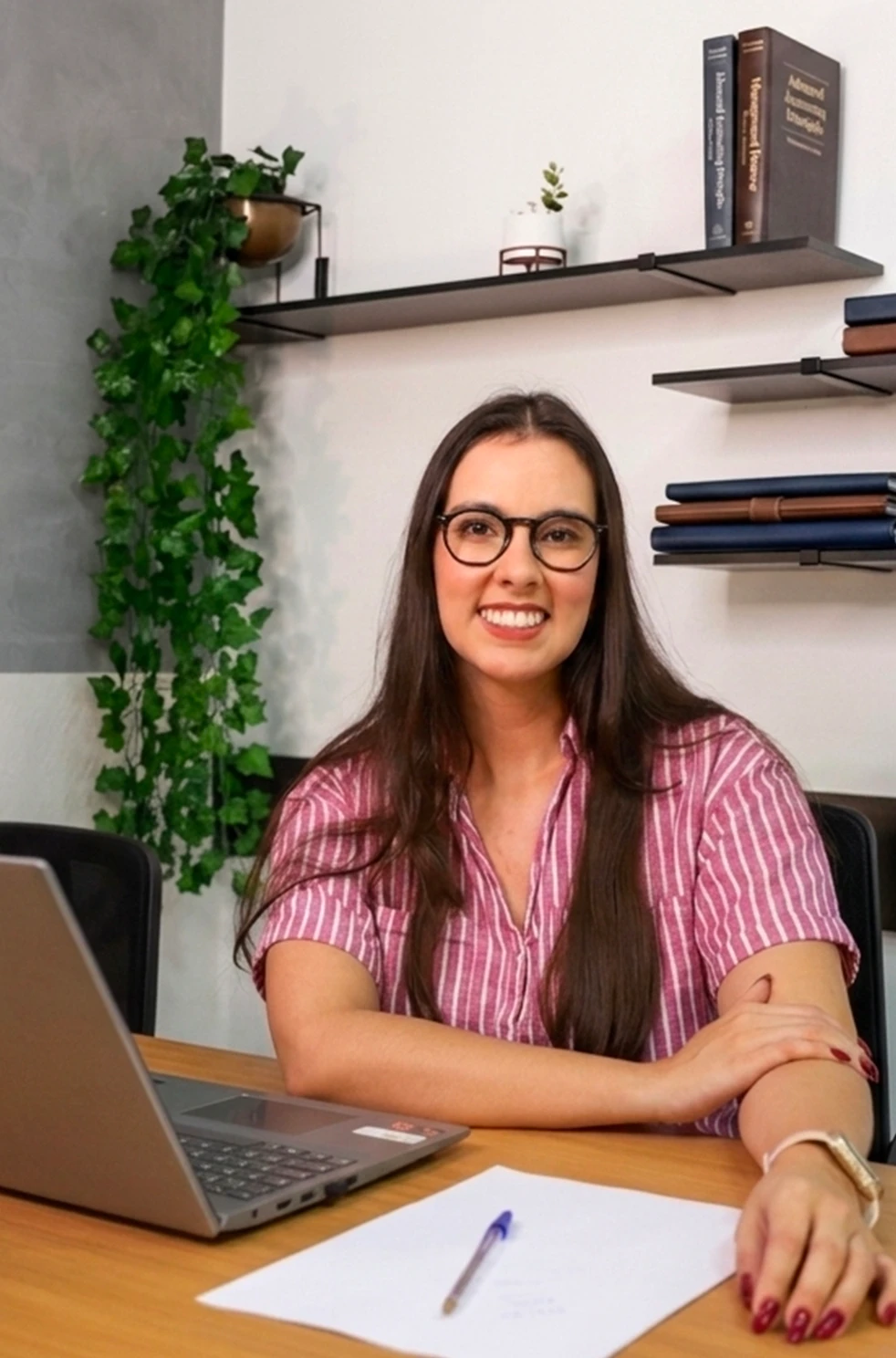 Letícia, responsável pelo financeiro na Bivax