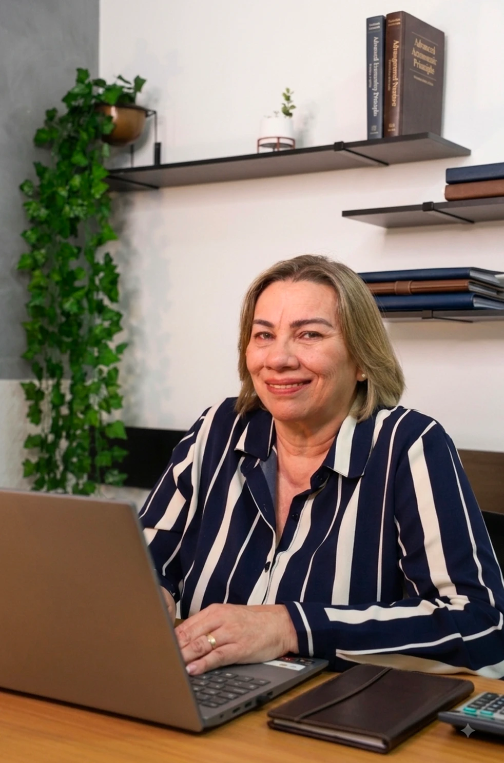 Rose, fundadora da Bivax, especialista em gestão fiscal e tributária